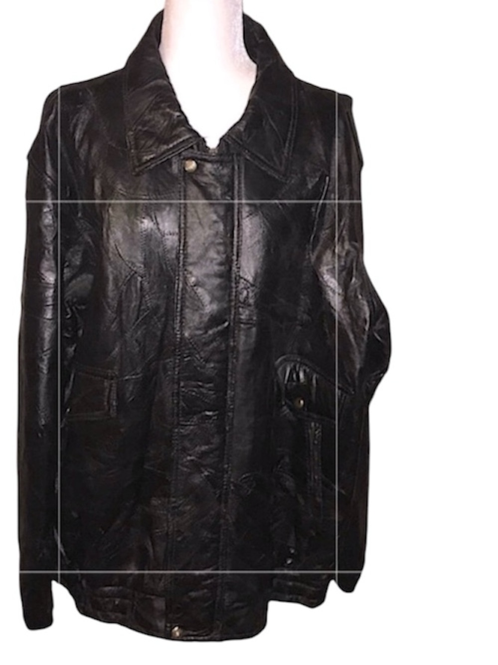 Vintage Genuine Black Leather Jacket